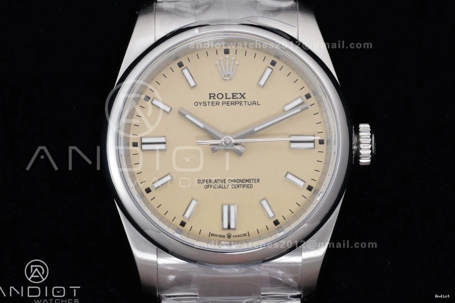 Edition Oyster Perpetual 126000 Dial VR3230 Best 904L KRF 1:1 Steel 36mm Beige 0519